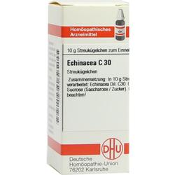 Verpackung von homöopathischen Echinacea C30 Streukügelchen.