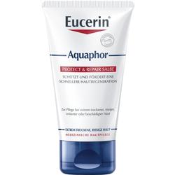 Eine Tube Eucerin Aquaphor Salbe für trockene Haut.